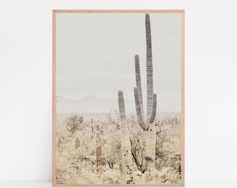 Cactus Print, Saguaro Poster, Desert Photography, Southwestern Wall Art (Digital Download)