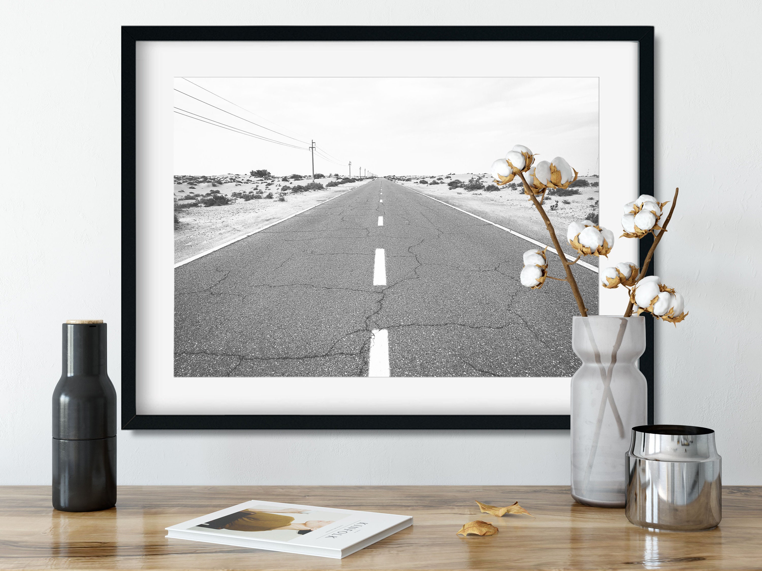 Black and White Desert Wall Art Southwest Decor Desert | Etsy