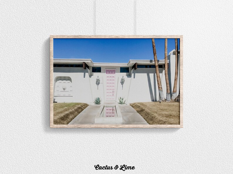 Printable Wall Art Palm Springs Digital DOWNLOAD Palm Tree Print California Print