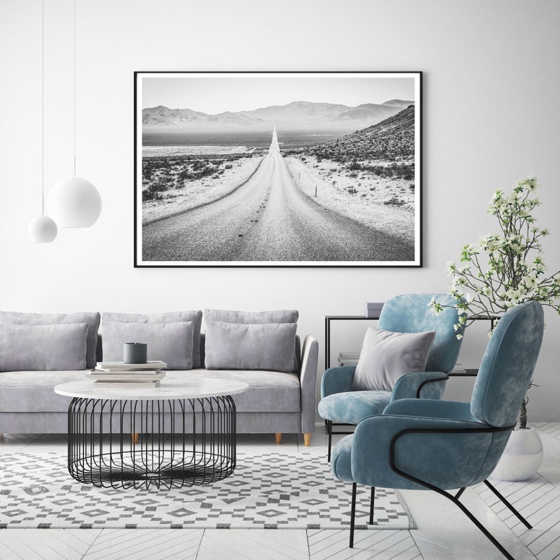 Black and White Desert Wall Art Southwest Decor Desert Etsy UK