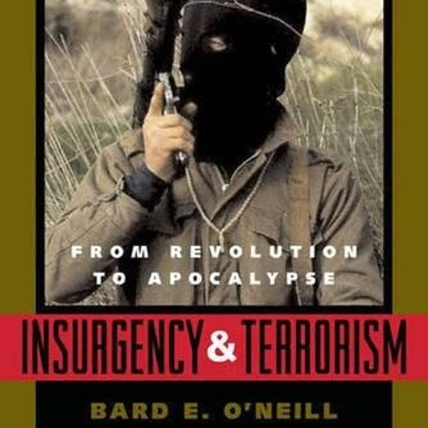 Insurgency & Terrorism: From Revolution to Apocalypse, by Bard O'Neil, Paperback 2005, 2nd revised Ed, Published by Potomac Books, 231 pages