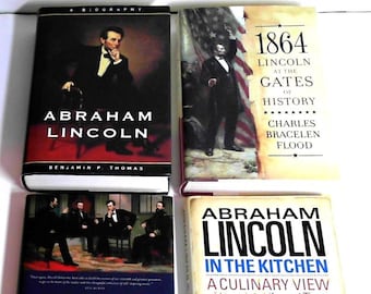 On sale is : 4 hardcover books all about President Abraham Lincoln