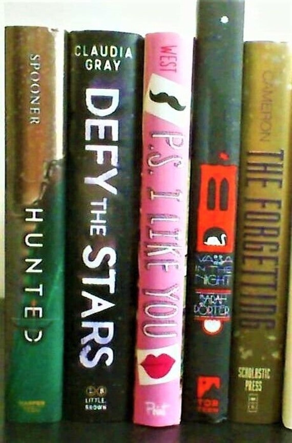 5 Young Adult Teen Fiction Books, All 5 Are New SIGNED by Authors, Defy The Stars, Hunted, Vassa in the Night, The Forgetting, PS I Like you