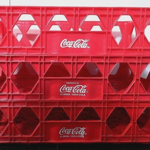 Red Coca Cola Crate - Etsy
