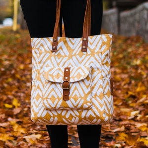 Velma Tote Bag PDF Sewing Pattern, easy sewing pattern