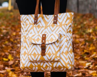 Velma Tote Bag PDF Sewing Pattern, easy sewing pattern