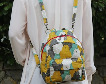 Joli Mini Backpack / Cross Bag PDF Sewing Pattern, small backpack