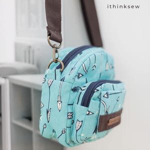 Aurelia Small Crossbody Bag Sewing Pattern PDF | Mini Everyday Purse Tutorial | DIY Travel Phone Bag | Crafty Projects for Bag Makers