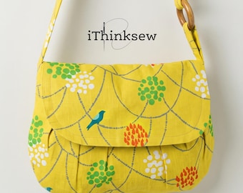Josy Clutch Sewing Pattern PDF | Small Shoulder Bag Tutorial | DIY Pleated Purse | Crossbody Handbag Craft | Spring Bag Pattern for Sewists