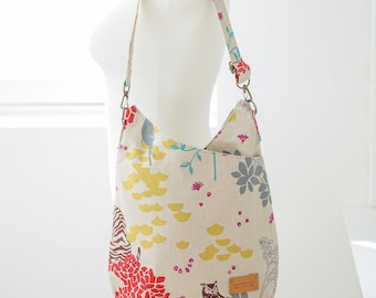 Hobo Bag Sewing Pattern PDF | Hina Slouchy Shoulder Bag Tutorial | Everyday Wrapped Tote DIY | Unique Handbag Pattern for Sewists