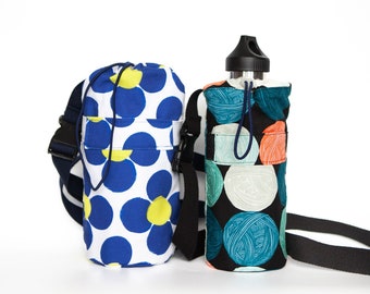 Larisa Water Bottle Bag (2 Sizes) PDF Sewing Pattern