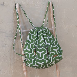 Darryl Drawstring Backpack PDF Sewing Pattern, easy sewing pattern