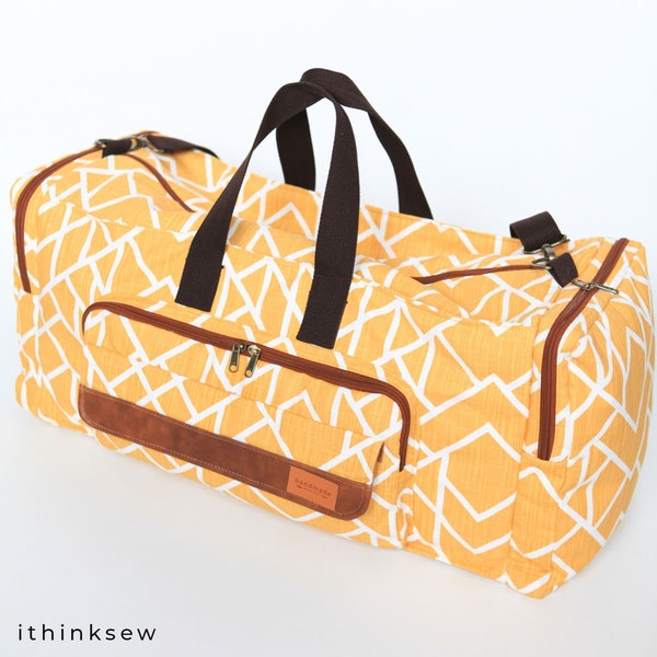 Mylie Travel Duffle Bag PDF Sewing Sewing Pattern, travel bag, sports bag pattern