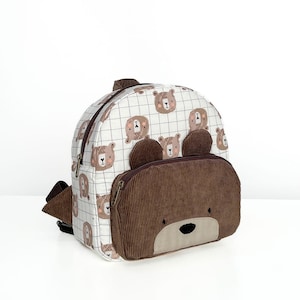 Danni tout-petit sac à dos PDF patron de couture, modèle de sac d'école, sac pour enfants, sac pour enfants