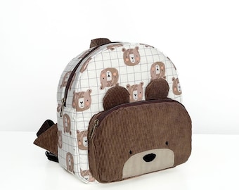 Danni Toddler Backpack PDF Sewing Pattern, school bag pattern, kids bag, children bag
