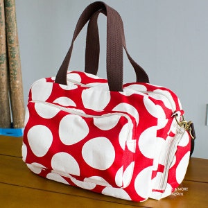 Katy Bag PDF Sewing Pattern, boston bag, duffle bag