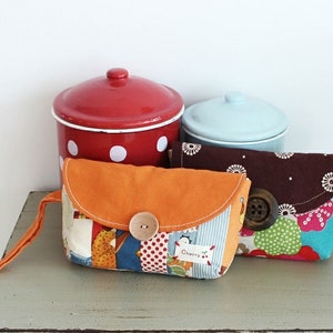 Caroline Clutch / Cosmetic Pouch PDF Sewing Pattern, easy sewing pattern