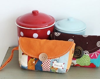 Caroline Clutch / Cosmetic Pouch PDF Sewing Pattern, easy sewing pattern