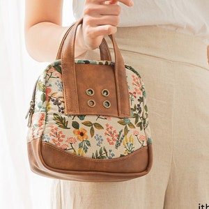 Nile Mini Bag PDF Sewing Pattern, small boston bag