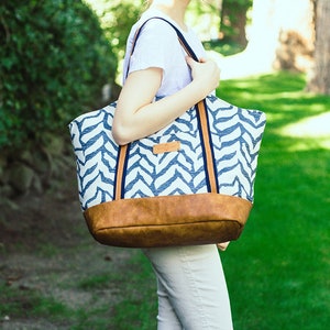 Rian Tote Bag PDF Sewing Pattern, easy sewing pattern