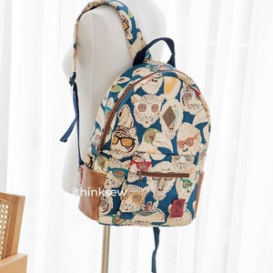 Molde em PDF para Mochila Escolar Ewan | Tutorial de Mochila Escolar Grande | Mochila de Viagem DIY com Zíper | Download Digital de Mochila para Estudantes