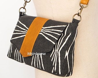 Crossbody Bag Sewing Pattern PDF | Envelope Purse Tutorial | DIY Shoulder Bag Template | Everyday Handbag Making Guide