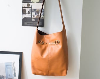 Kirstin Messenger Bag PDF Sewing Pattern | Leather Hobo Bag Tutorial | Beginner Crossbody Tote Pattern | DIY Everyday Purse | A4 Letter
