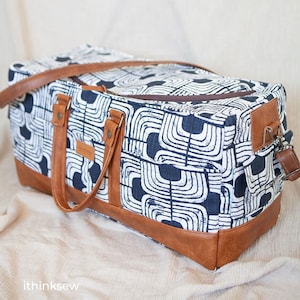 Remi Travel Bag PDF Sewing Pattern, duffle bag pattern