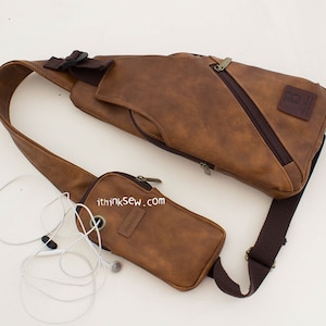 Otis Sling Bag mit Handytasche am Gurt PDF Schnittmuster & Videoanleitungen
