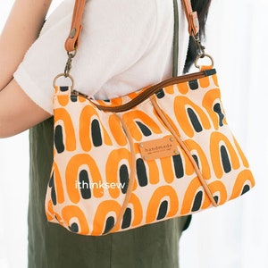 Tiegan バッグ PDF 縫製パターン、簡単な縫製パターン