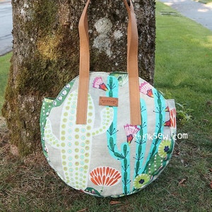 Ora Beach Bag PDF Sewing Pattern - Video Tutorial & Instruction