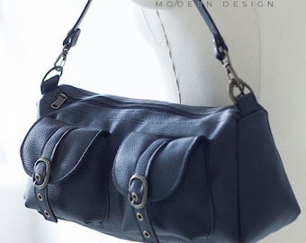 Naaipatroon Cora-tas pdf | Zelfstudie moderne schoudertas | Sjabloon kleine handtas met zakken | Zelf crossbodytas knutselen