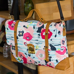 Kayce Laptop Briefcase PDF Sewing Pattern, messenger bag