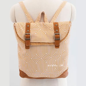 Brigitta Foldover Backpack PDF Sewing Pattern