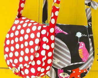 Alexis Bag PDF Sewing Pattern, saddle bag