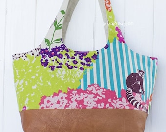 Madigan Tote Bag Sewing Pattern PDF | Zipper Purse Pattern | Beginner Everyday Handbag Tutorial | DIY Slouchy Shoulder Bag | The Madigan Bag