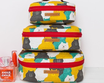 Anya Matryoshka Bag (3 Sizes) PDF Sewing Pattern, cosmetic pouches
