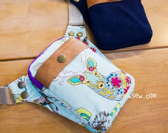 Danny Smartphone Sling Bag PDF Sewing Pattern with FREE Phone Charger Holder Pattern