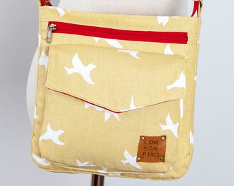 Meredith Cross Bag PDF Sewing Pattern, school bag