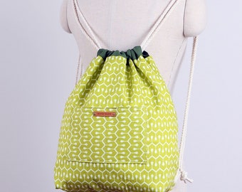 Lionel Drawstring Backpack  PDF Sewing Pattern, easy backpack pattern,