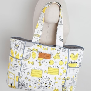 Trixy Bag PDF Sewing Pattern | Tote bag sewing tutorial | beach bag