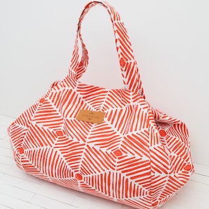 Betty Oversized 2 Sizes Tote Bag Pattern PDF | Slouchy Hobo Bag Sewing Tutorial | Modern Handbag DIY | Zipper Closure Purse Pattern