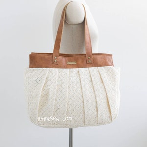 Gianna Tote Bag PDF Sewing Pattern, diaper bag, easy sewing pattern