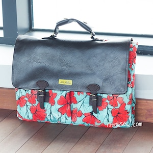 Samuel Laptop Bag PDF Sewing Pattern, messenger bag, briefcase pattern