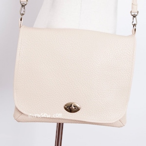 Mireille Messenger Bag PDF Sewing Pattern, saddle bag