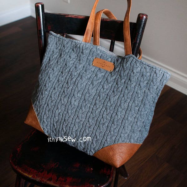 Lucilla Bag PDF Sewing Pattern, tote bag pattern, easy sawing pattern