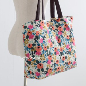 Cherie Beach Bag PDF Sewing Pattern, tote bag, easy sewing pattern