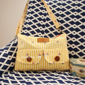 Sandra Bag PDF Sewing Pattern, cross bag pattern,