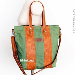 Winona Tote Bag PDF Sewing Pattern, travel bag