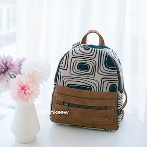 Avneet Mini Backpack PDF Sewing Pattern, small backpack